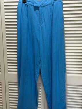 a new day Bright Blue Wide-Leg Trousers